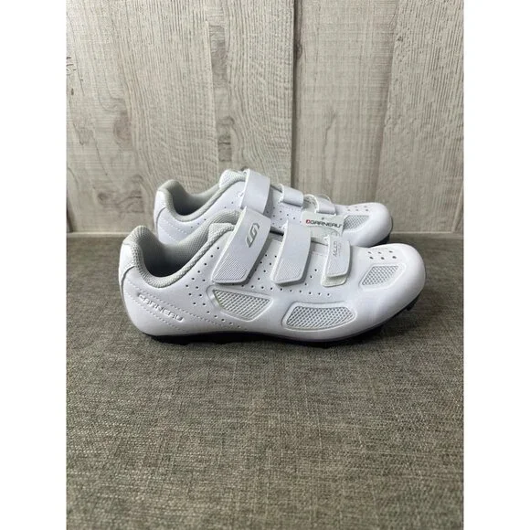 Louis Garneau Womens Size 10 X-Comfort Zone Cycling Shoes White Purple w/ Straps - Picture 2 of 7
